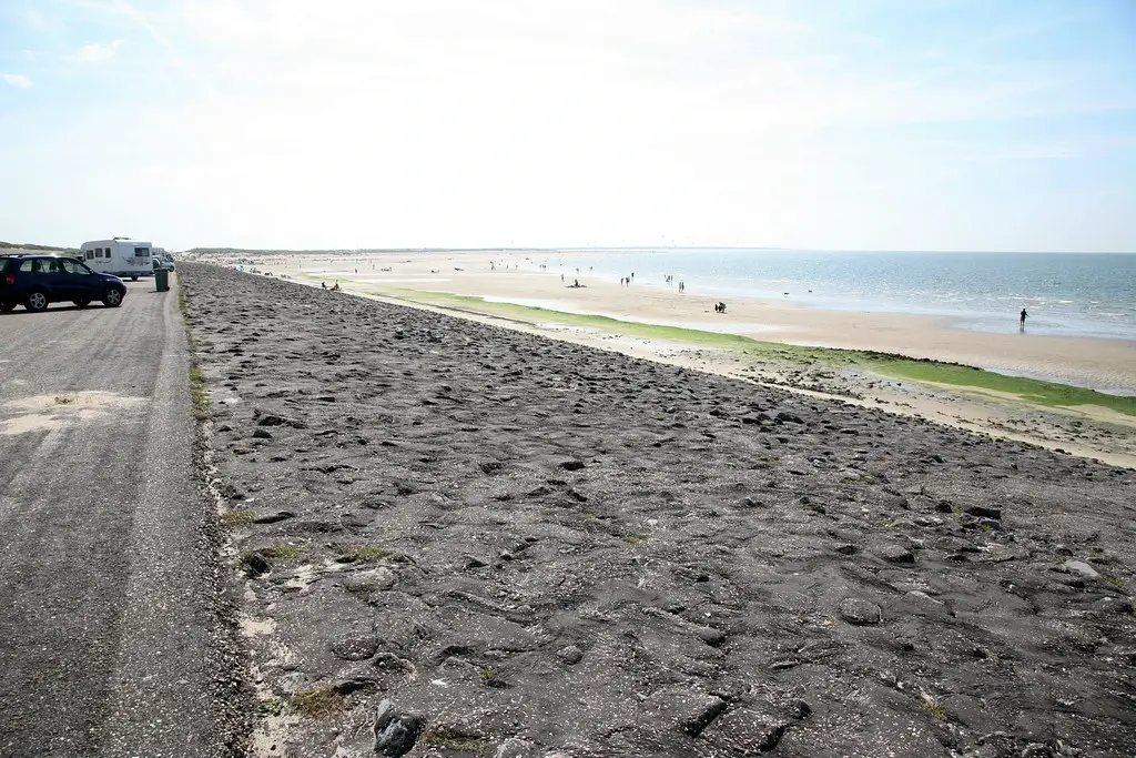brouwersdam beach, netherlands