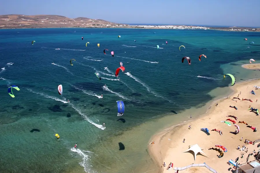 Paros (Pounda), Greece, kitesurfing